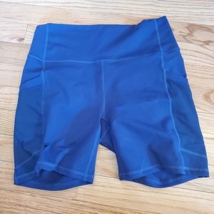 Fabletics, Medium, blue bike shorts